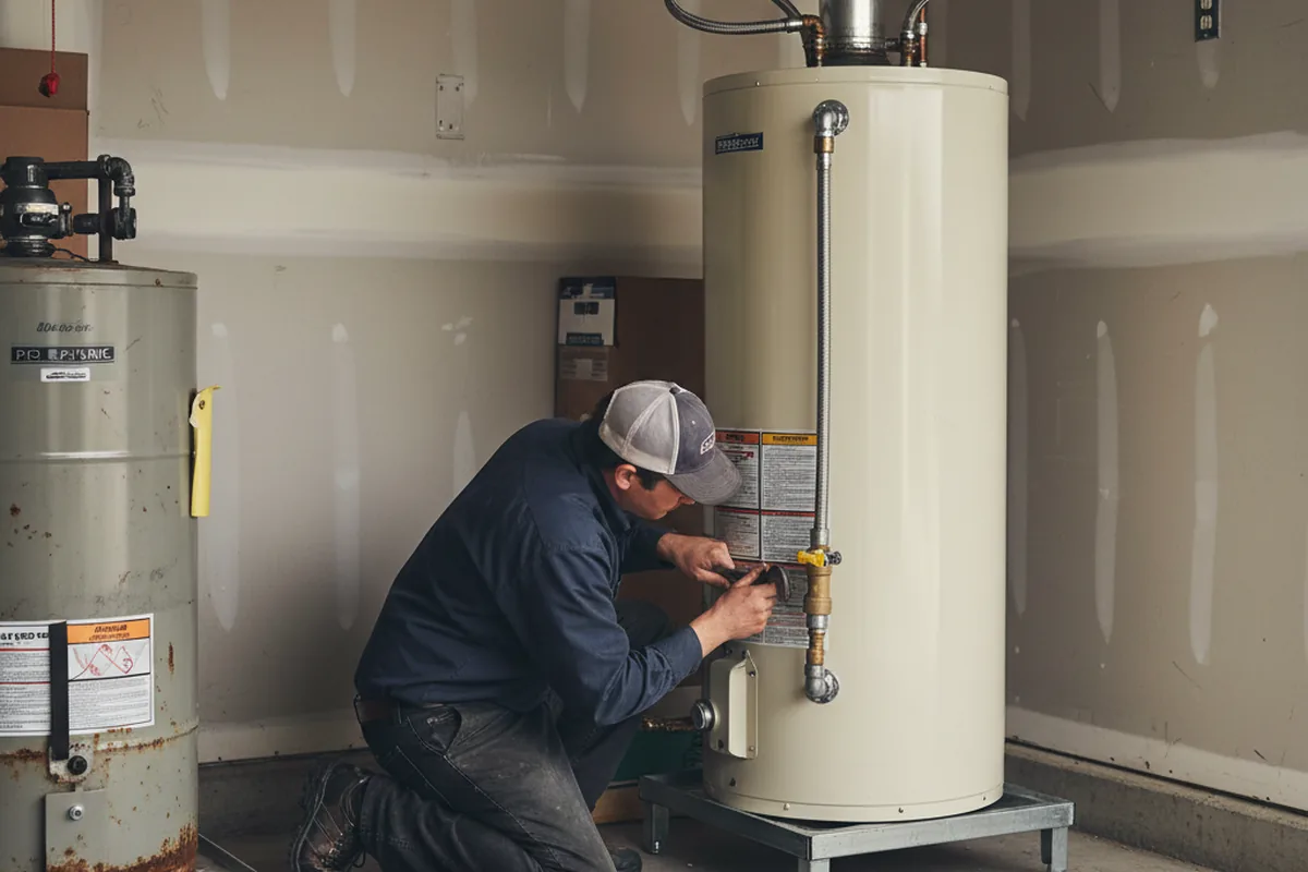 Water heater and shutoff valve replacement in La Marque